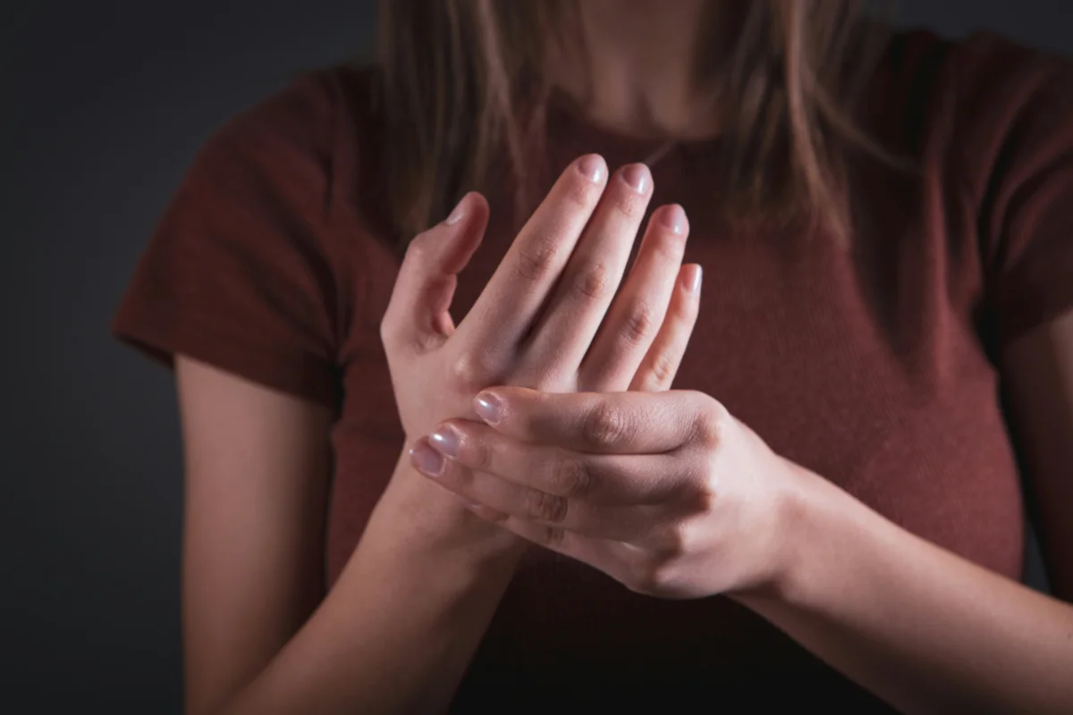 Patient receiving Stimpod therapy for neuropathy treatment in Colorado Springs